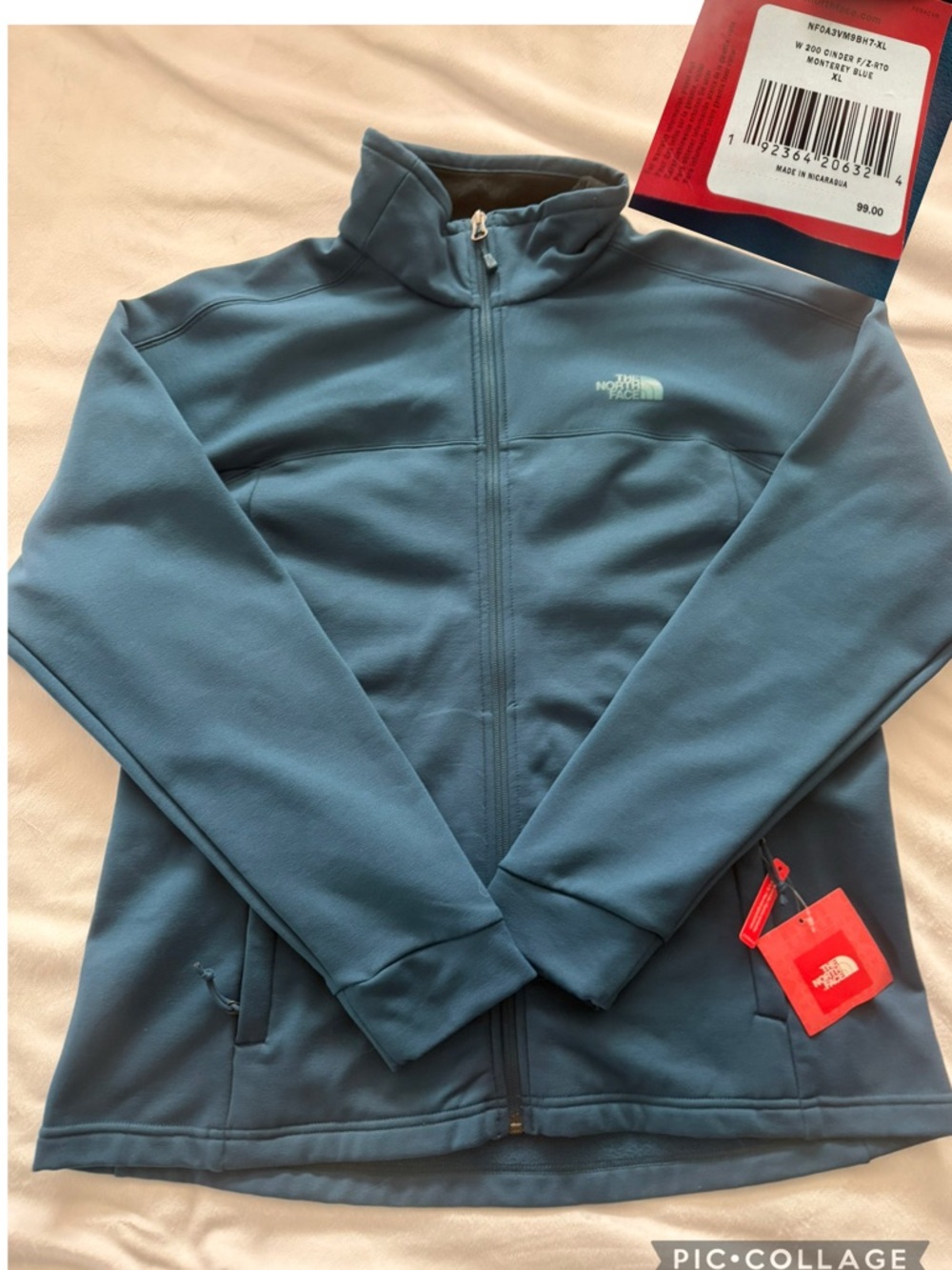 The North Face Slate Blue Lightweight Full-Zip Jacket xl